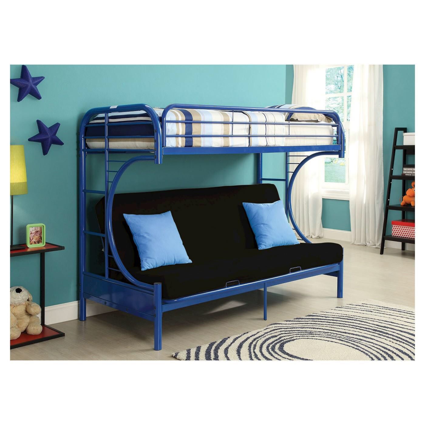 💥Furniture Sale💥 Blue Twin Futon Bunkbed Brand New In Box! $50 Down Takes It Home Today!