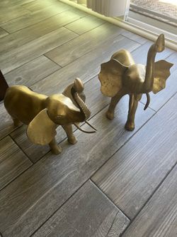 Solid  Brass elephants,