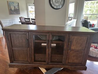 Huge Solid TV Media Home Office Console- MUST GO TODAY!