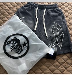 Hellstar shorts   , eric emmanuel shorts and sp5der hoodie
