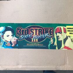 Street Fighter 3rd Strike Translight Arcade Video Game Marque