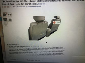 Brand new tan car kick mats (set of 2!)