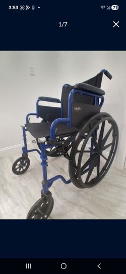 Lifestyle Mobility 20" Wheelchair (model M170-1-120ELR). Wide / large Seat