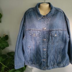 New With TAGS PLUS SIze Women's Levi's Trucker Jacket Blue 1X
