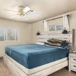 King Bedframe w/ mattress and box spring