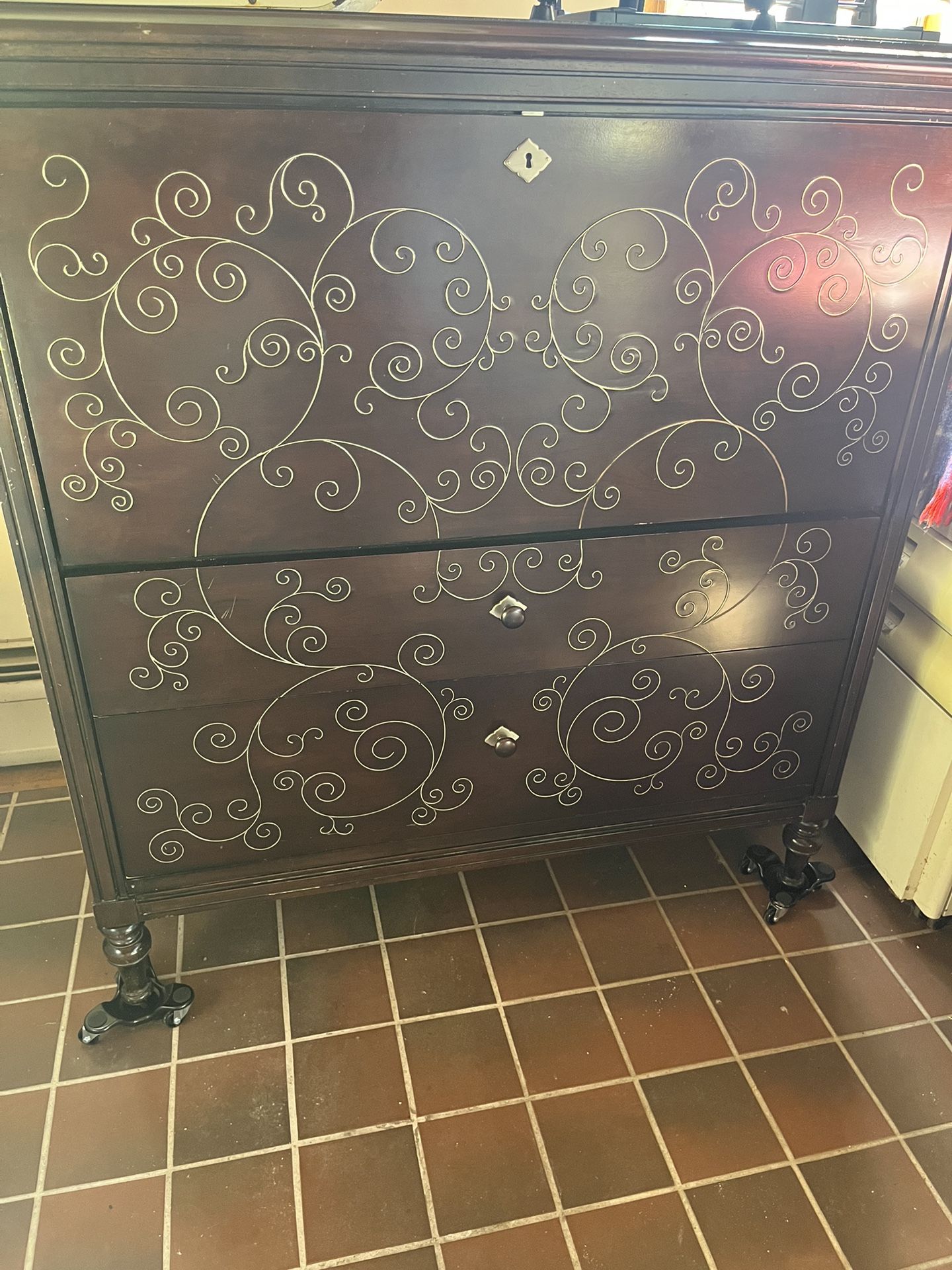 Elegant Bernhardt Secretary Desk