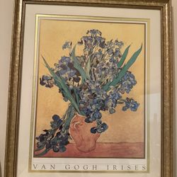 Van Gogh Irises Gold Frame