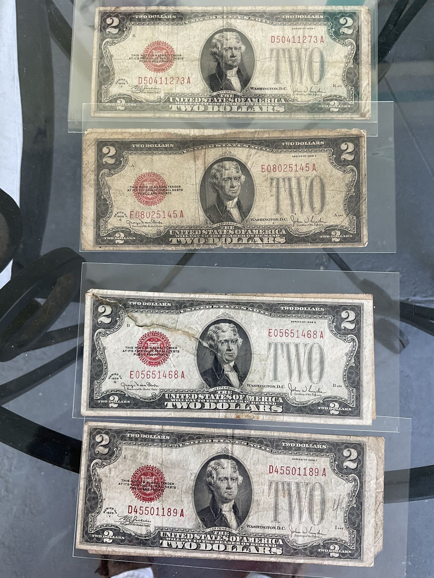 1928 JEFFERSON $2 Bills