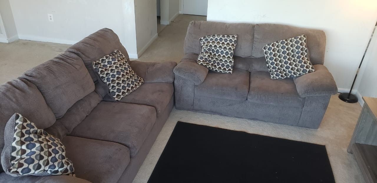 sofa ,loveseat,toss pillows