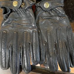 Motorcycle Leather Gloves New $45