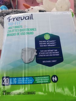 Prevail Nu-Fit Daily Briefs Large 20 Count
