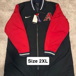 Nike Arizona Diamondbacks Dugout Jacket Size 2XL NWT