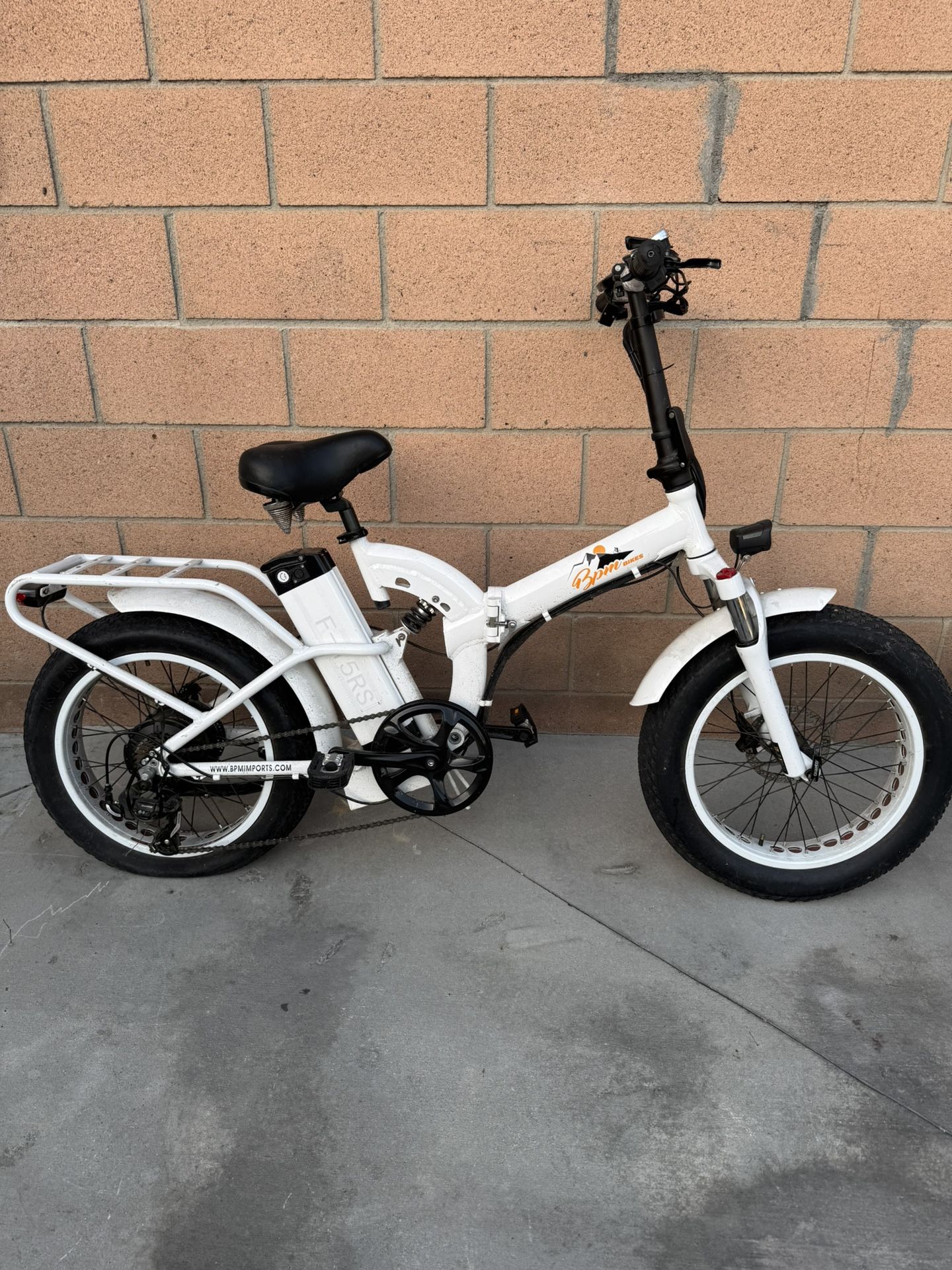 BPM Electric Bikes Black, And White