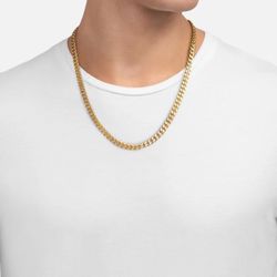 24k Cuban Link Gold Chain 