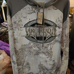 WT # 1075 NEW..WOMEN'S LARGE REDHEAD OVERSIZED HOODIE