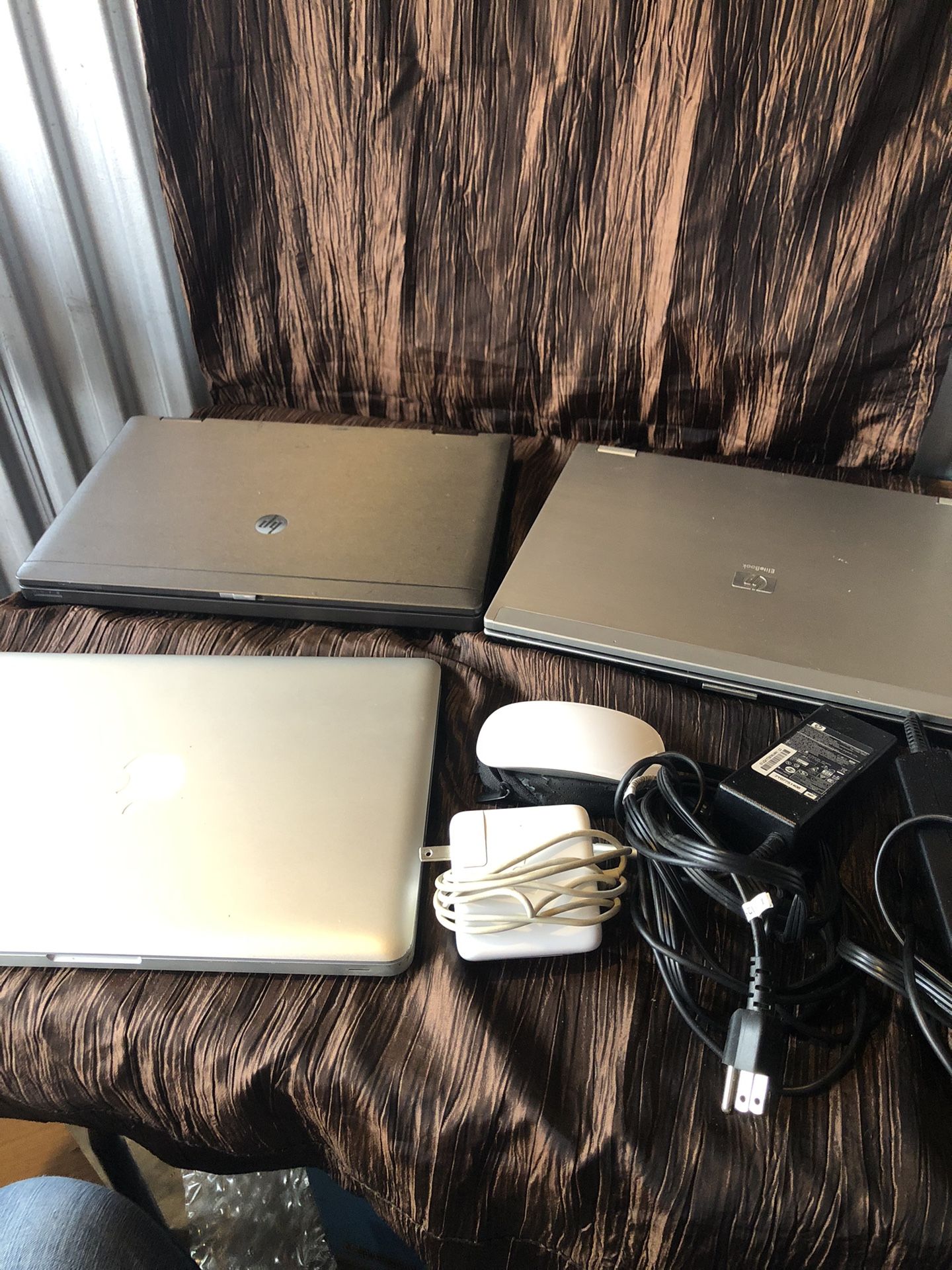 3 Laptops Plus Apple Glass Mouse