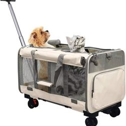 Pet Carrier With Wheels Cat Carrier Dog Carrier Brand New In Box Up To 38lb