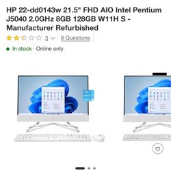 HP all in one desktop computer 