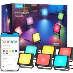 Govee Outdoor Flood Lights Set Of 6 Christmas Decoration
