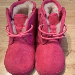 UGG boots For Baby Girl Pink Boots. Size 2/3. Like New. Worn Once.