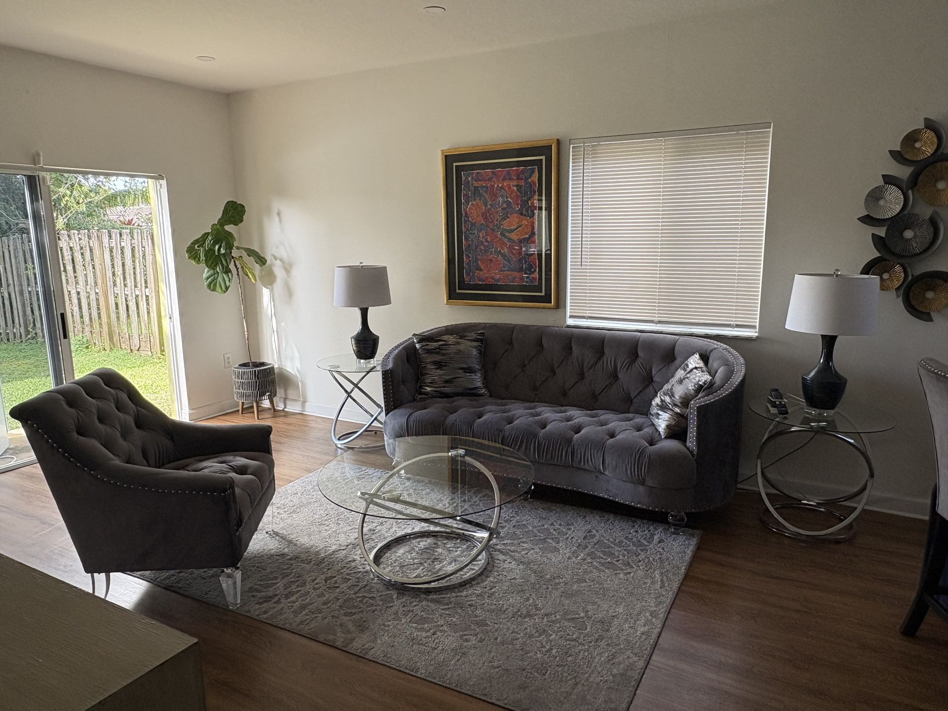 Furniture Set With 3 Tables 