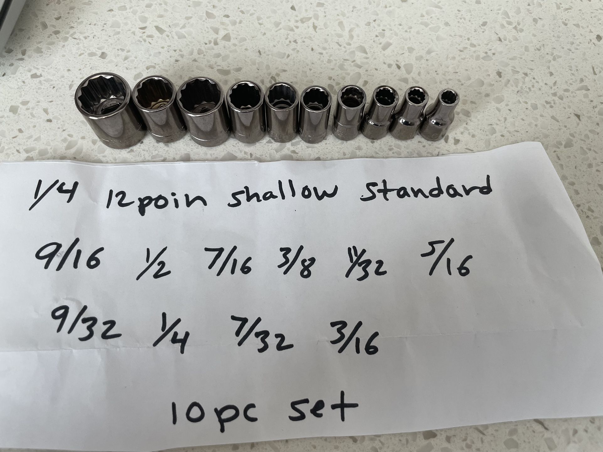 Craftsman Mechanic Standard Socket Set