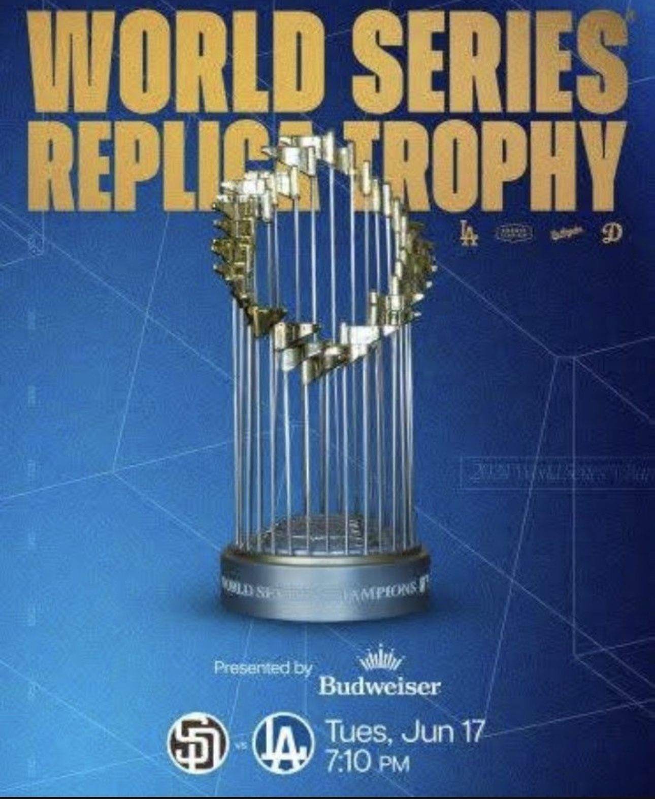 Dodgers Replica Trophy