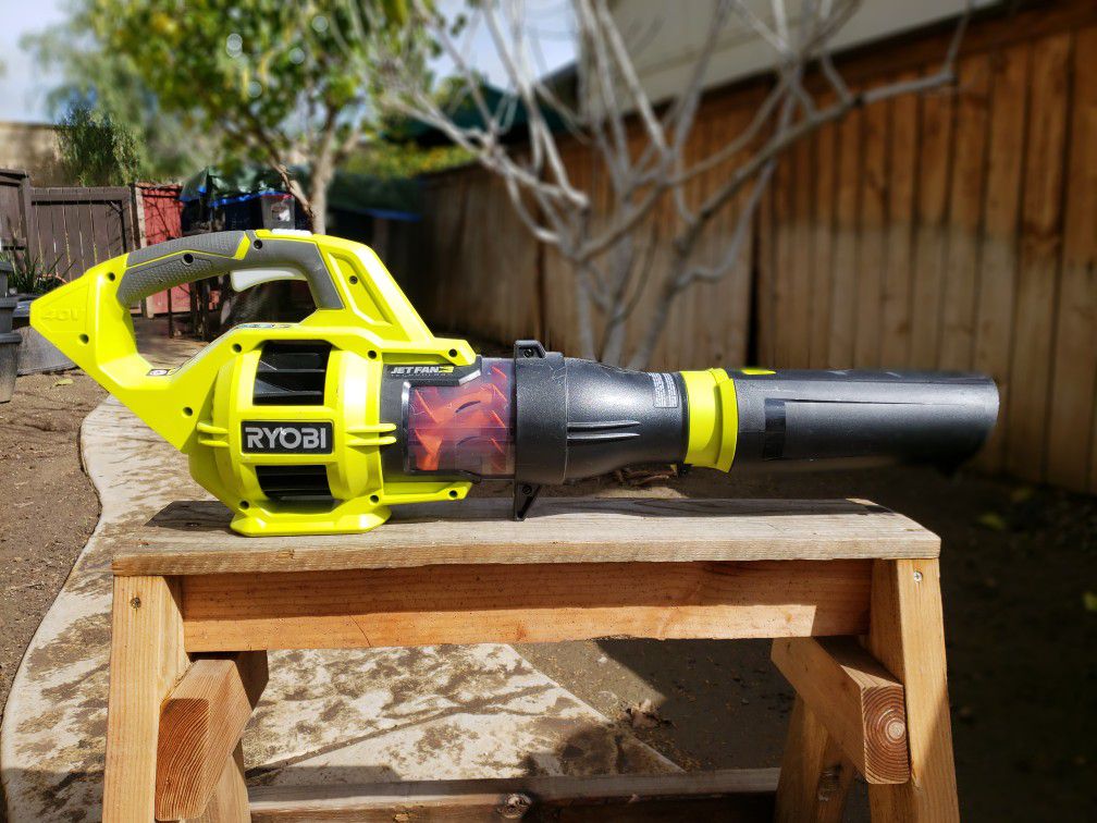 RYOBI 110 MPH 480 CFM Variable-Speed Turbo 40-Volt Lithium-ion Cordless Jet Fan Leaf Blower - Battery and Charger Not Included