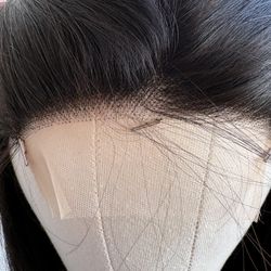 20 Inch Transparent Front Lace Wig human Hair 