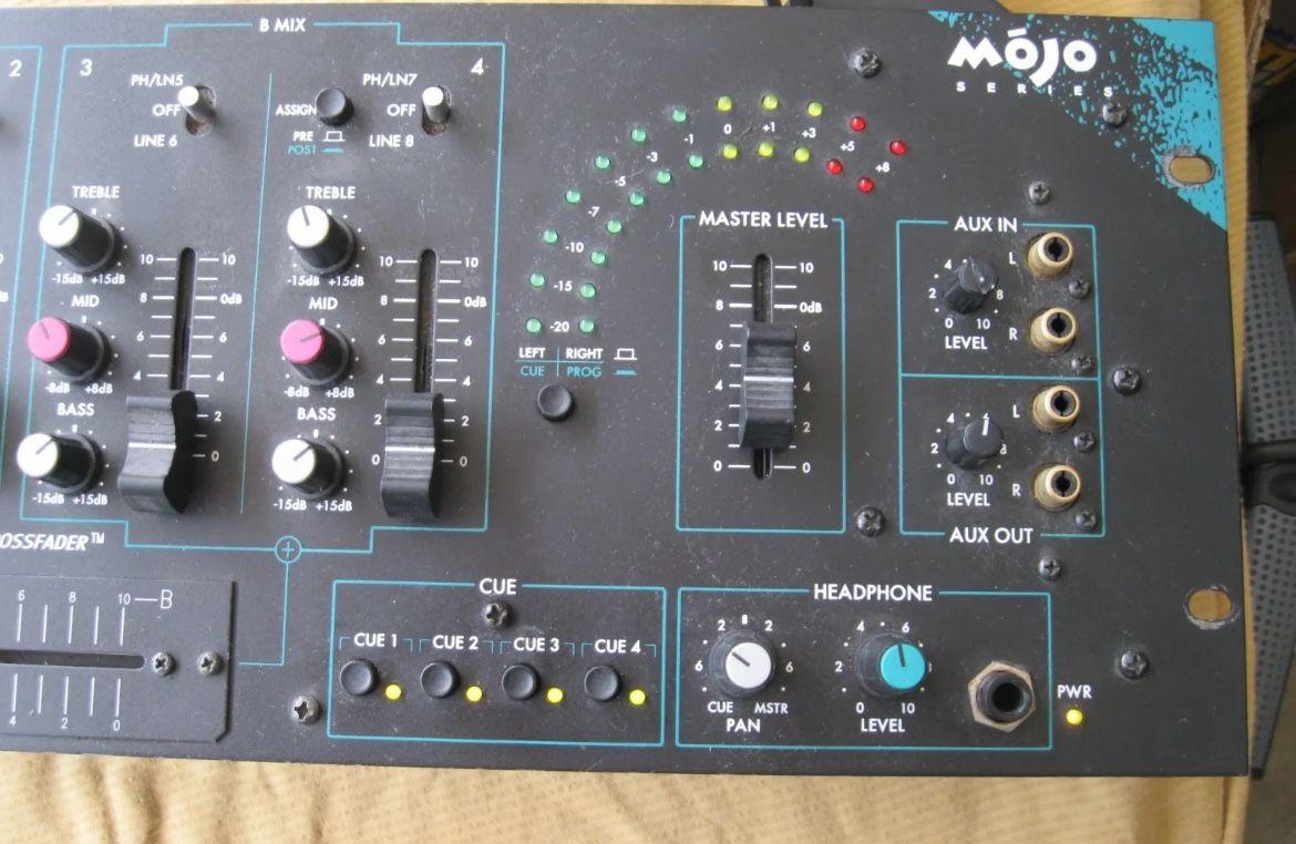 1990’s Rane Mojo 4 ch 19” Rack Mount Mixer
