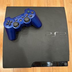 Sony PlayStation 3 Slim Black Console *Good condition* PS3 