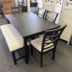 Dining Table 4 Chairs And Bench 