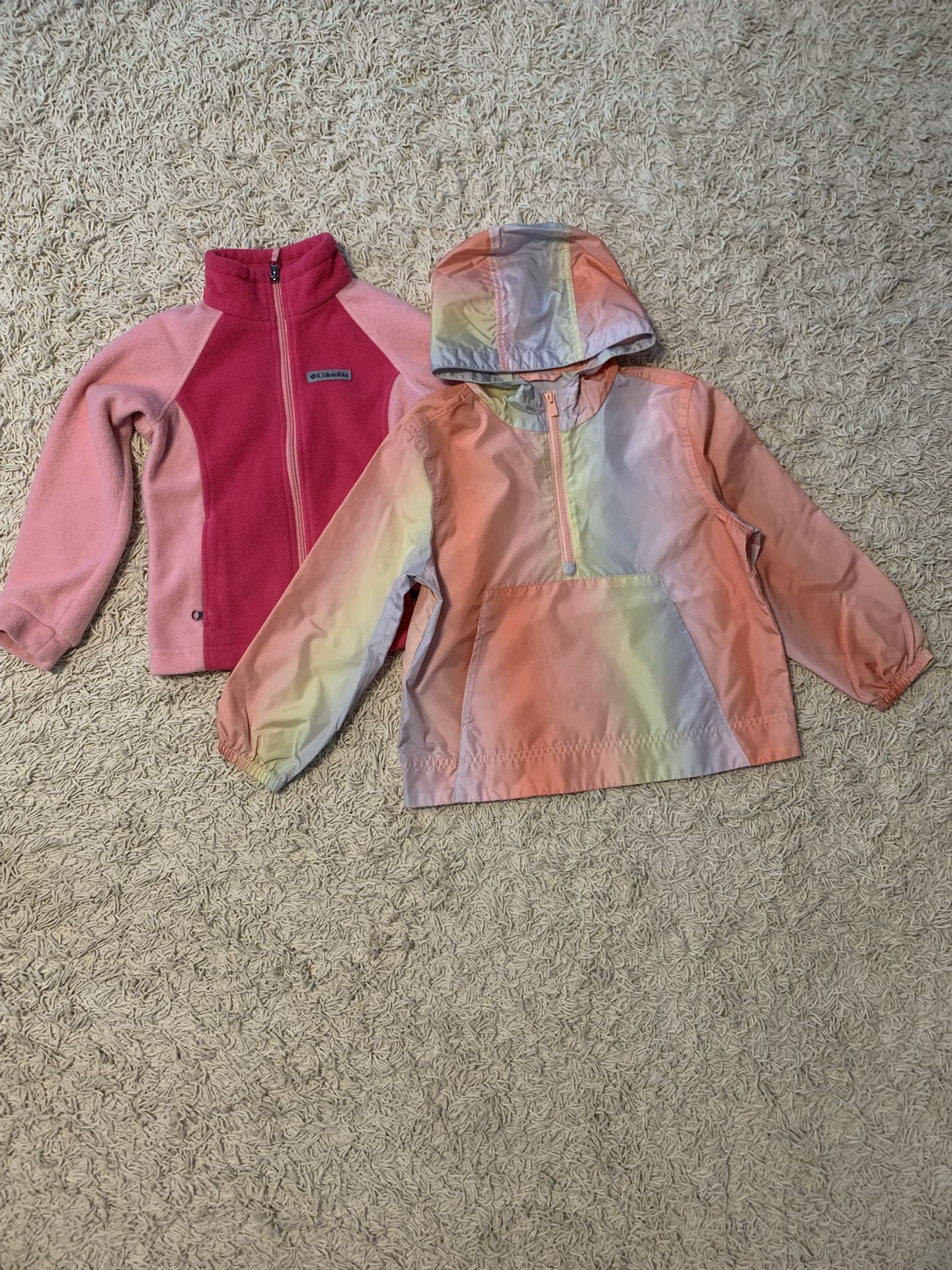 Two Lightweight Girls Size Small Jackets