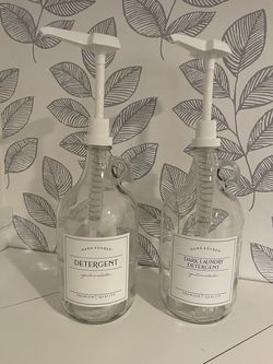 Custom made laundry bottles