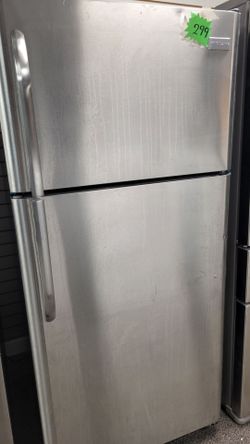 Frigidaire Refrigerator 2doors stainless steel work perfect delivery available 30w 30d 67h