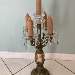 Agate And Crystal Candelabra