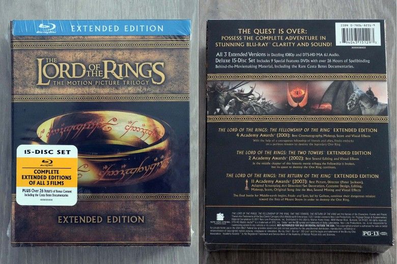 The Lord of the Rings The Motion Picture Trilogy Extended Edition Blu-ray Box Set