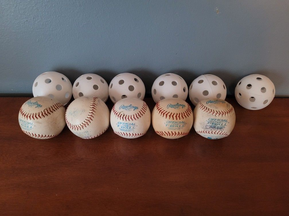 Tballs and practice balls