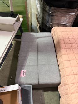 Fabric sleeper ottoman bed