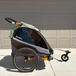 Burley D’Lite Double Foldable E-bike Trailer Stroller