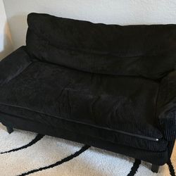 Black Courdoroy Sofa