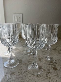 Vintage Cristal D'Arques Durand Water Goblets (11) Tall Water Goblets