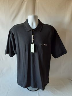 Eagle Dry Goods men's black polo shirt size L