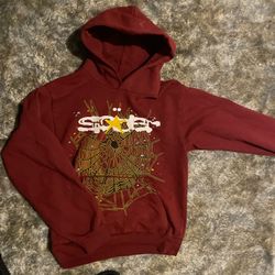 maroon spider hoodie