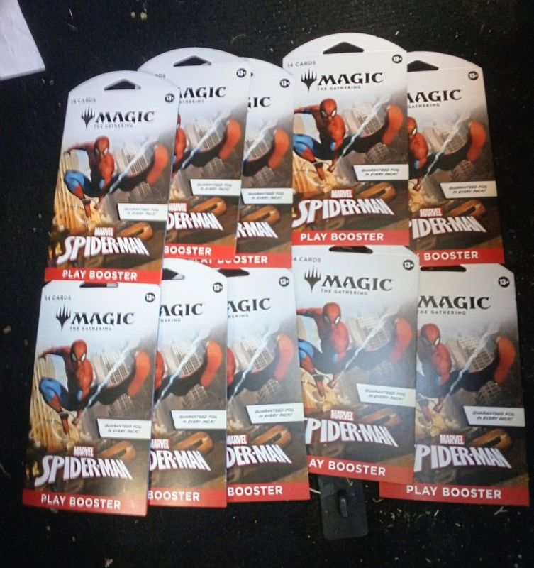 Magic The Gathering Spiderman Booster Pack Lot $50