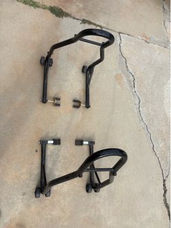 Motorcycle Stand Stainless Steel Front & Rear Combo
