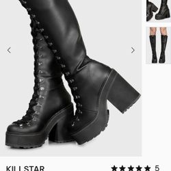 KILLSTAR Black Boots 