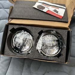 Xprite LED Headlights Pair – 7” Halo DRL Jeep Wrangler JK TJ CJ