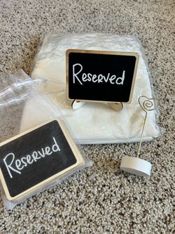 Reserved Table Signs