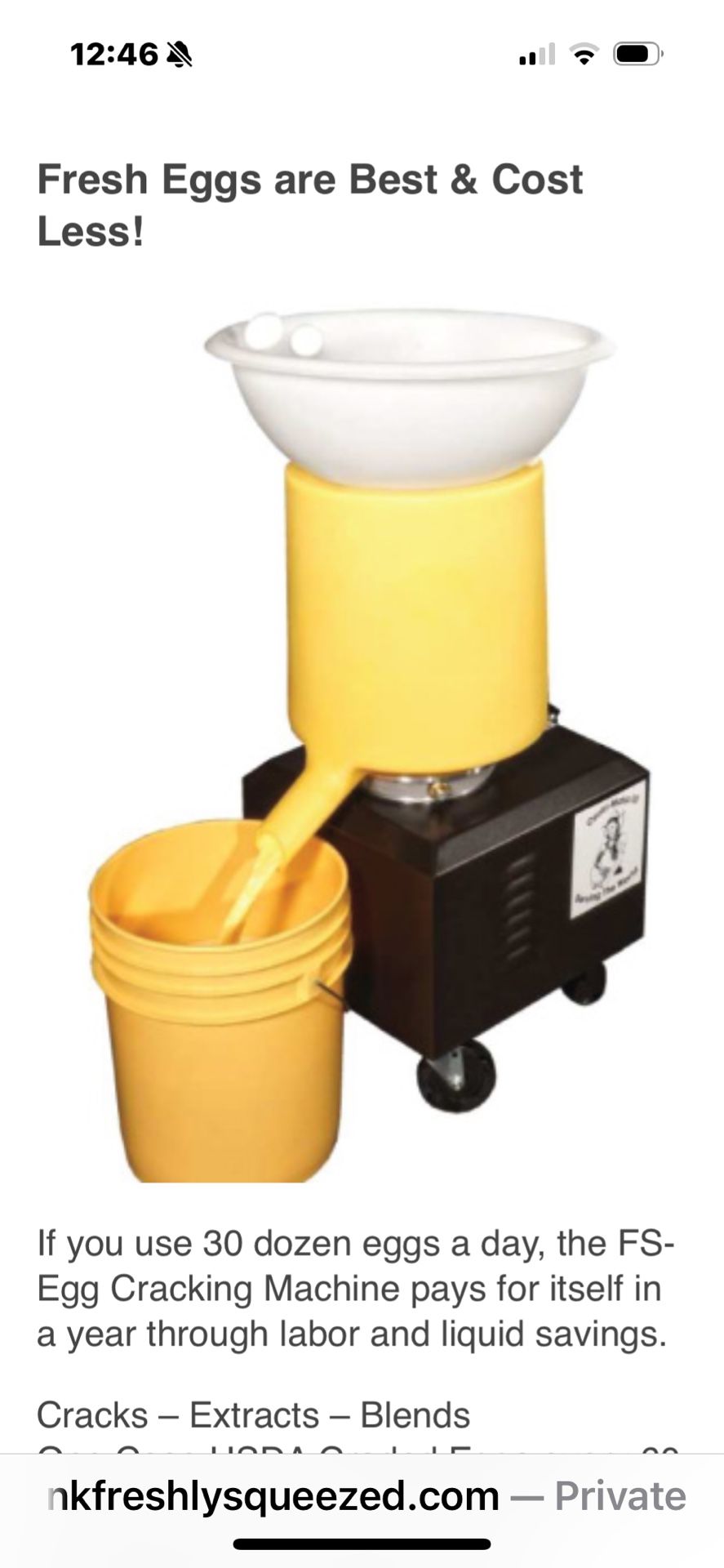 Industrial Egg Breaking Machine